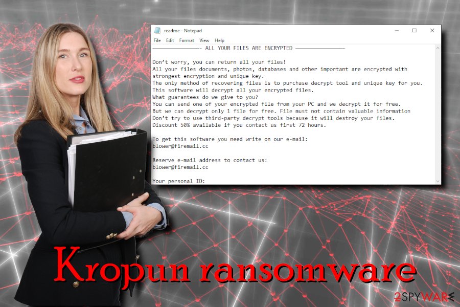 Kropun ransomware virus