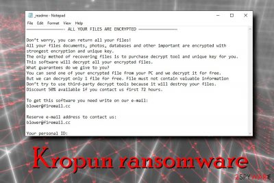 Kropun ransomware