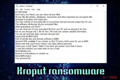 Kroput ransomware