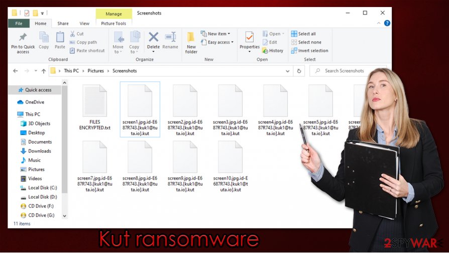 Kut ransomware virus