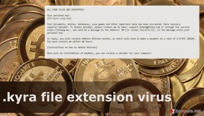 The fragment of .kyra file extension virus 