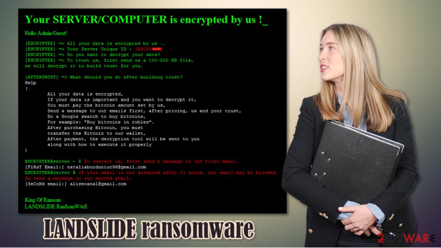 LANDSLIDE ransomware virus