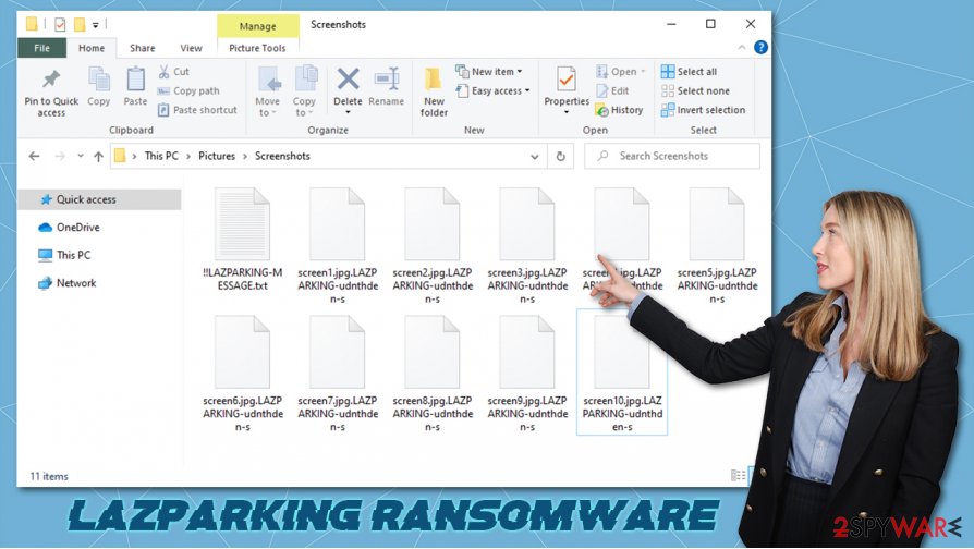 LAZPARKING ransomware virus