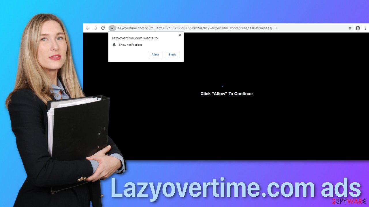 Lazyovertime.com ads