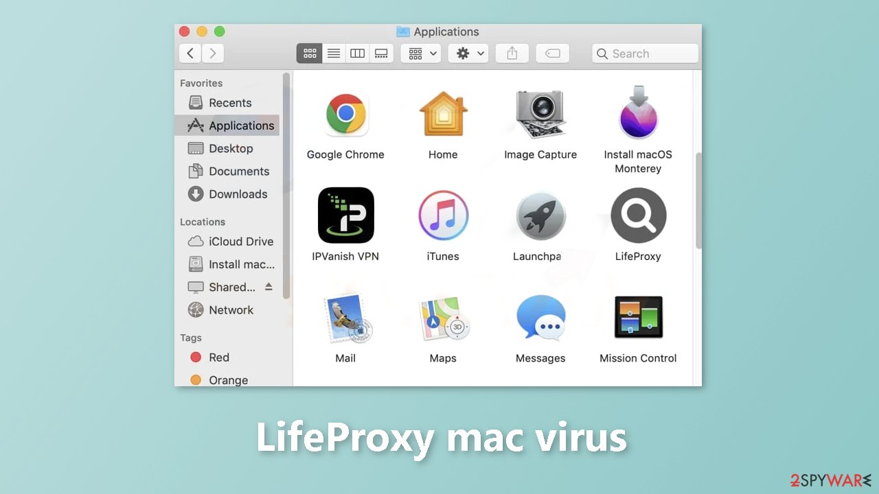 LifeProxy mac virus