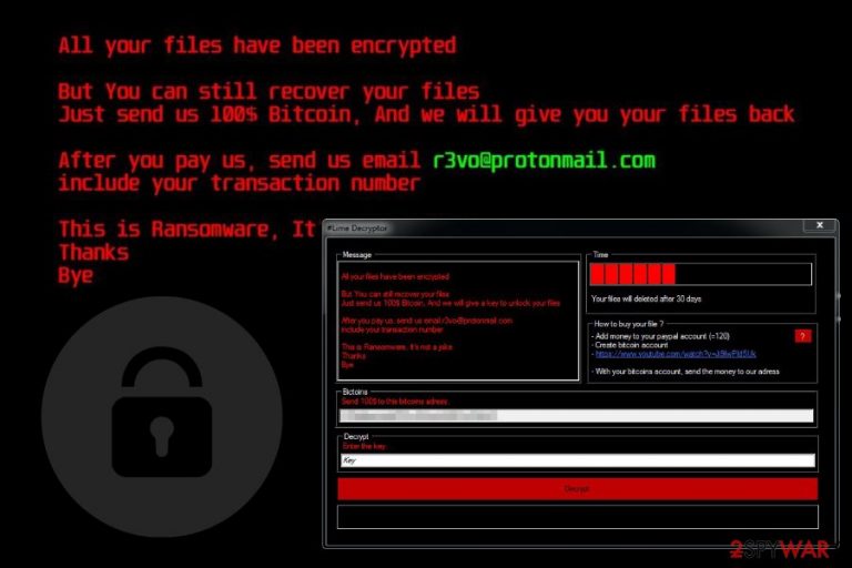 Image of Lime ransomware