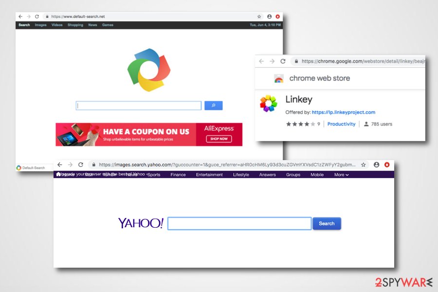 Linkey browser hijacker