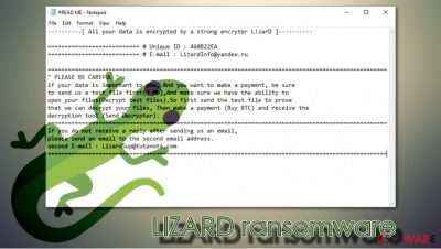 LIZARD ransomware