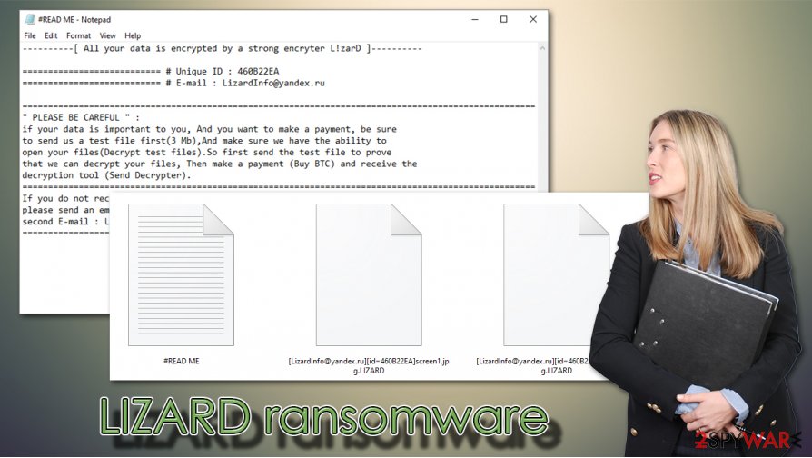 LIZARD ransomware virus