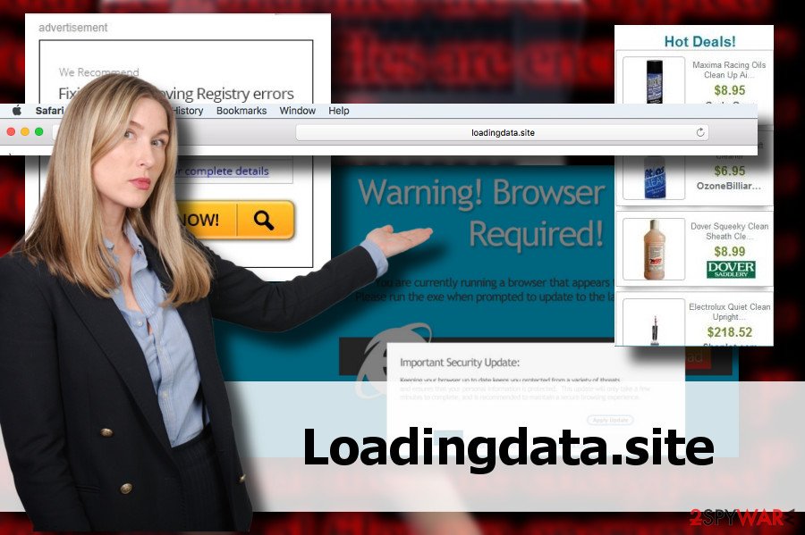 Loadingdata.site pop-up ads