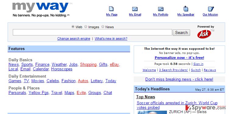 Local Scavenger toolbar redirect Local Scavenger toolbar redirect