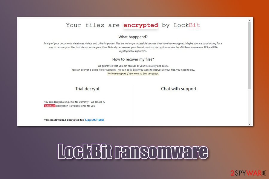 LockBit ransomware contact via Tor