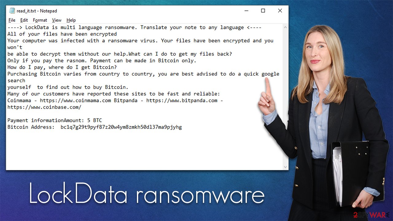 LockData ransomware virus