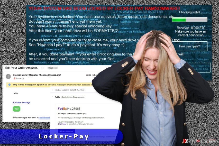 The image of Locker-Pay ransomware virus