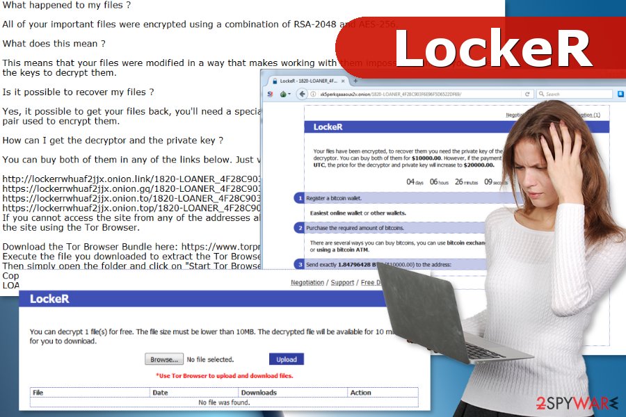 LockeR ransomware virus attack