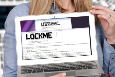 A picture of LockMe ransom note