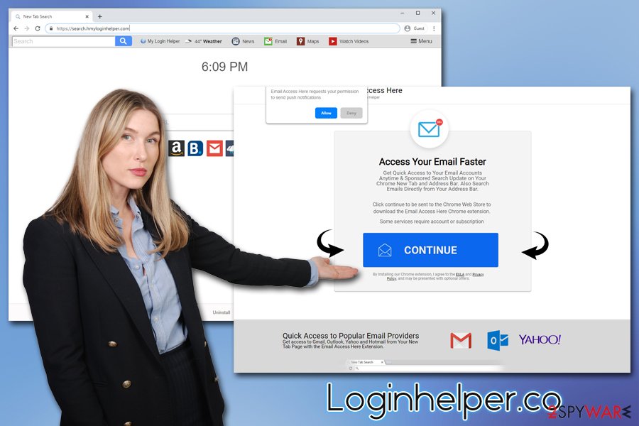 Loginhelper.co hijack