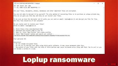 Loplup ransomware