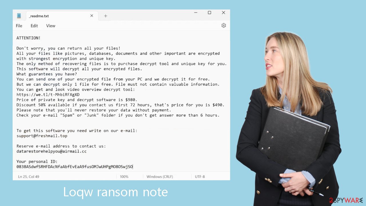 Loqw ransom note