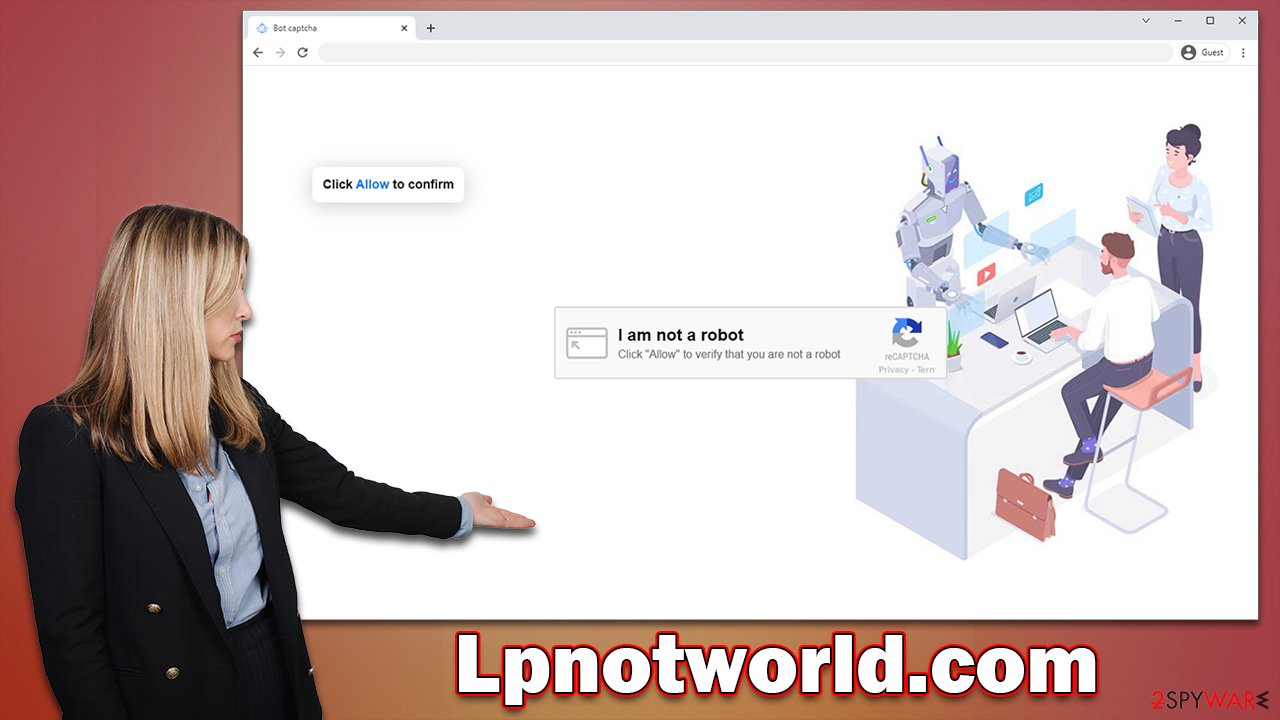Lpnotworld.com popups
