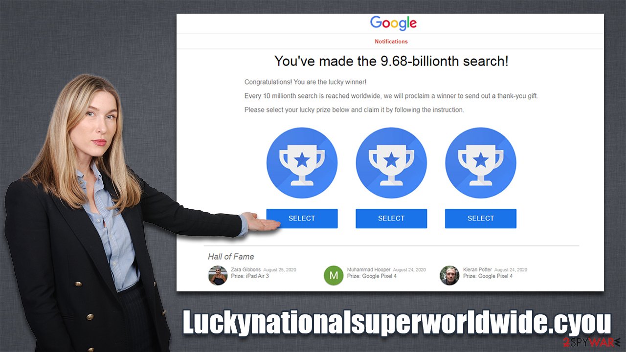 Luckynationalsuperworldwide.cyou scam