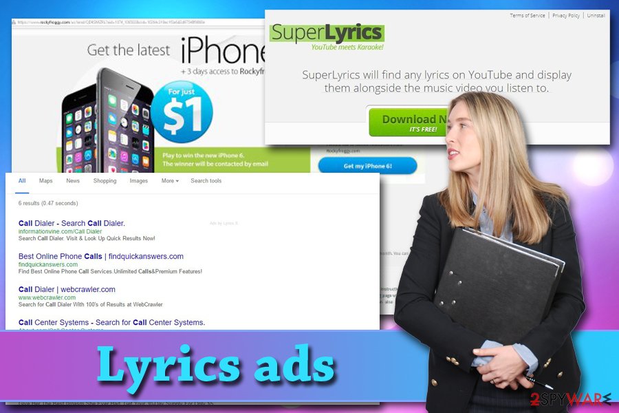 Lyrics adware