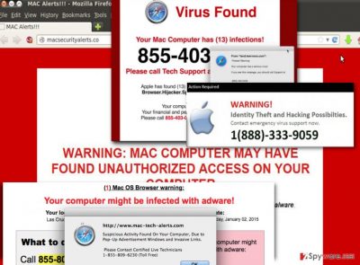 The image of MAC Malware Warning Alert tech support ads