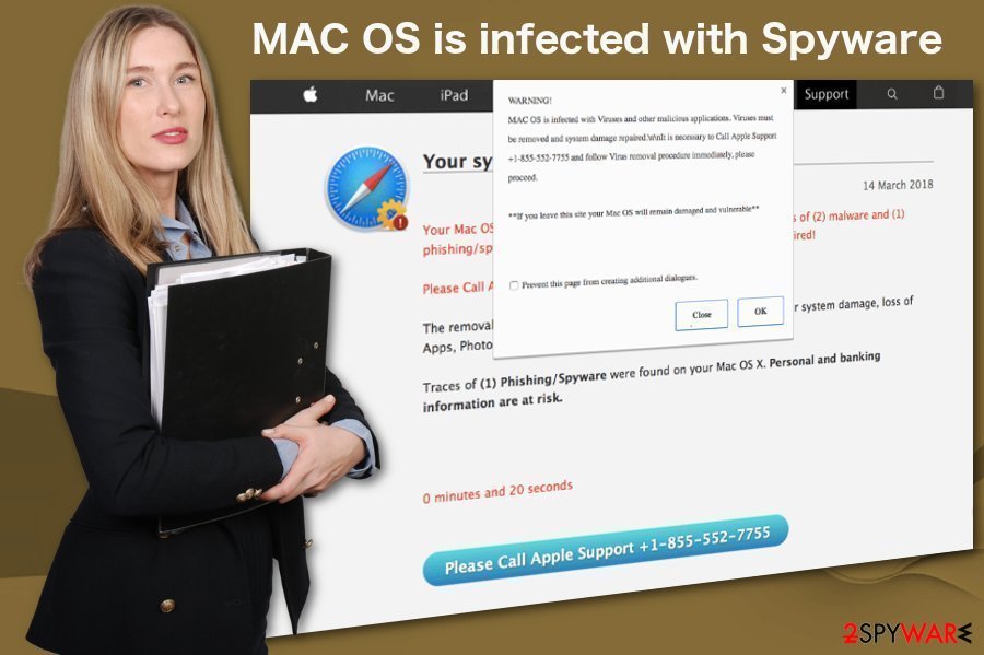 MAC OS is infected with Spyware scam