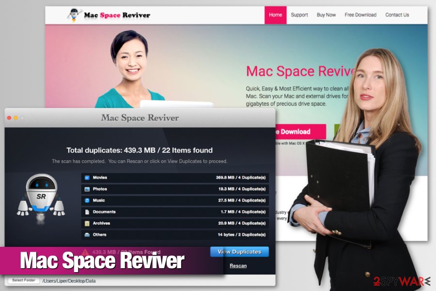 Mac Space Reviver virus image