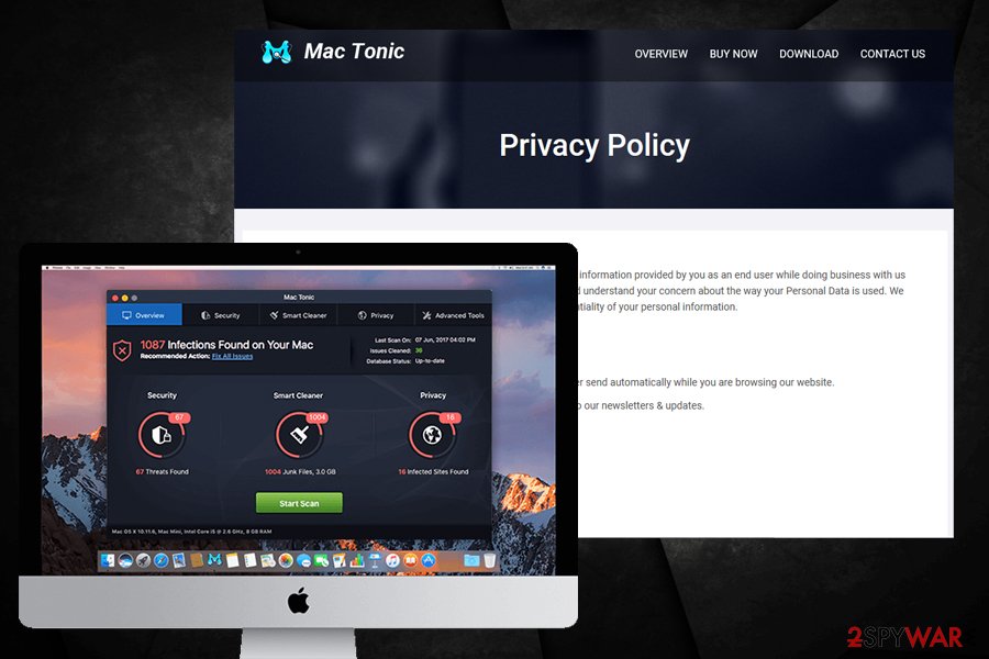 Mac Tonic Privacy Policy