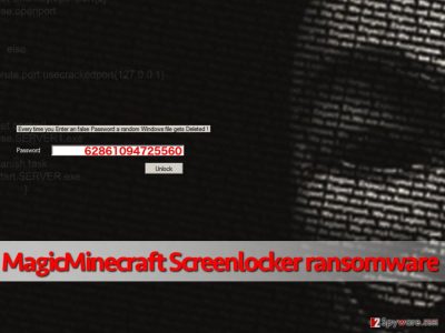MagicMinecraft ScreenLocker ransomware