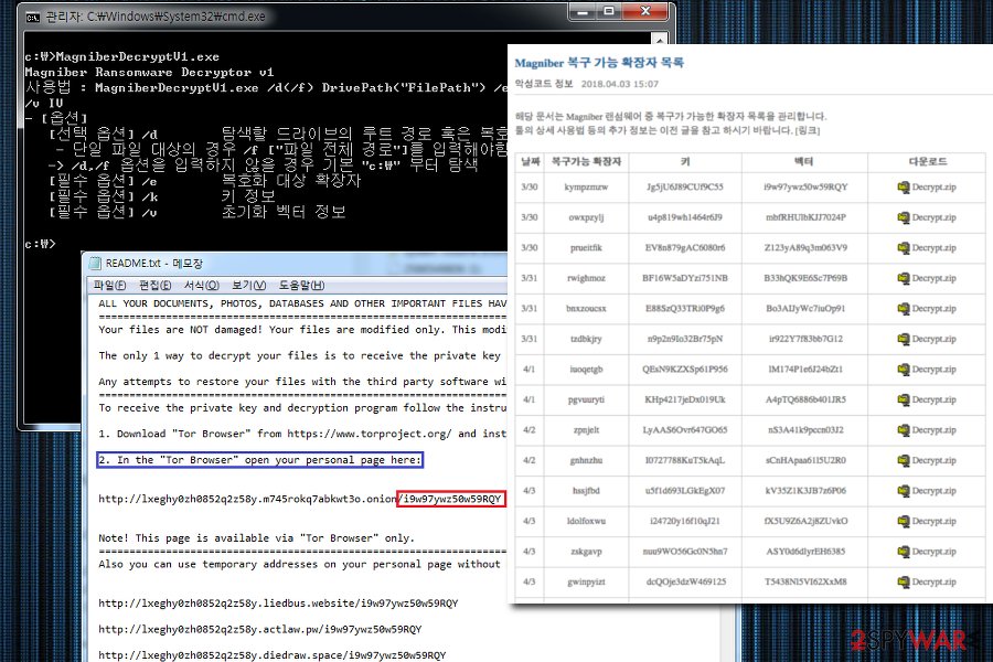 Magniber virus decryption