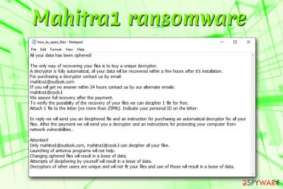 Mahitra1 ransomware