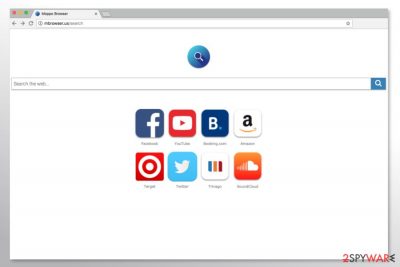 The main page of Mbrowser.us search engine