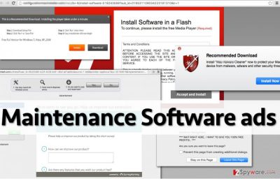 Ads by Maintenance Software adware