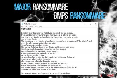 Major ransomware