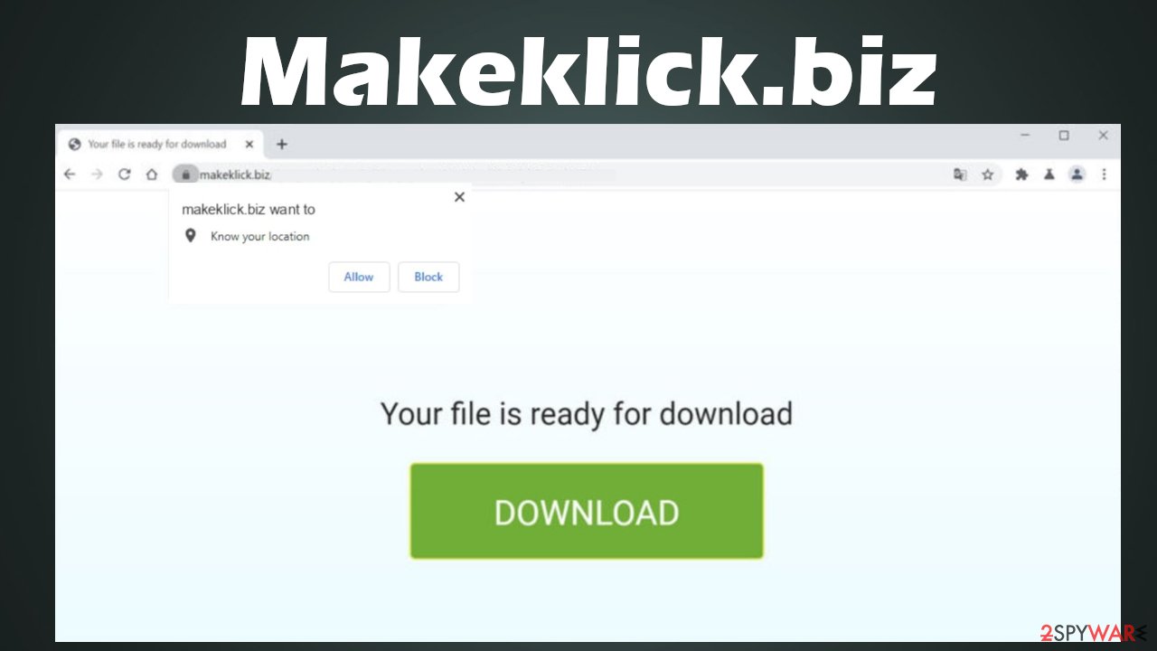 Makeklick.biz virus