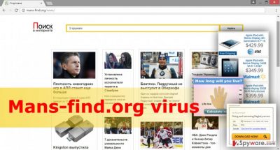 The picture of Mans-find.org virus