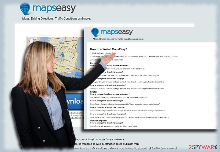 The screenshot of mapseasy.net