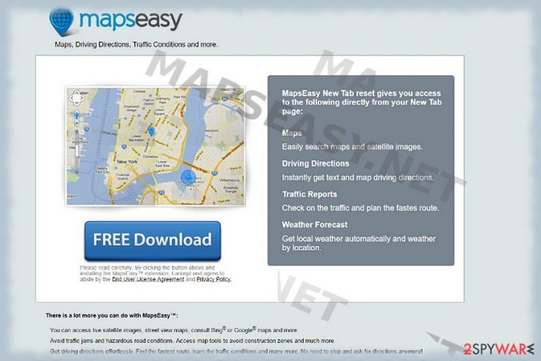 Mapseasy.net browser hijacker