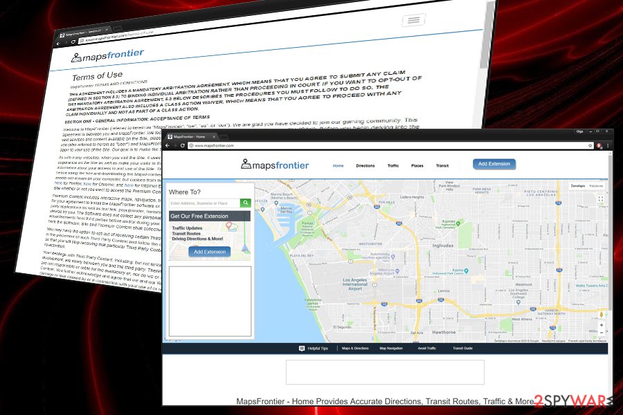 Maps Frontier adware