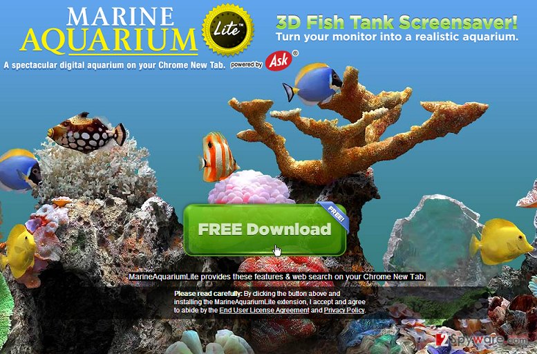 MarineAquarium Toolbar snapshot MarineAquarium Toolbar snapshot