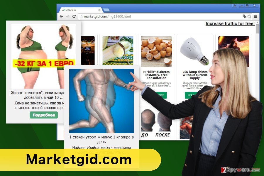 The picture of Marketgid.com adware