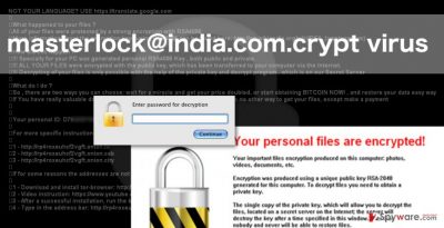 An image of masterlock@india.com.crypt virus