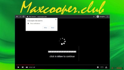 Maxcooper.club redirect