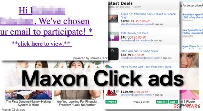 Maxon Click ads are extremely intrusive