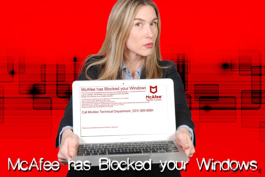 McAfee has Blocked your Windows virus