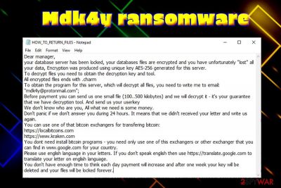 Mdk4y ransomware
