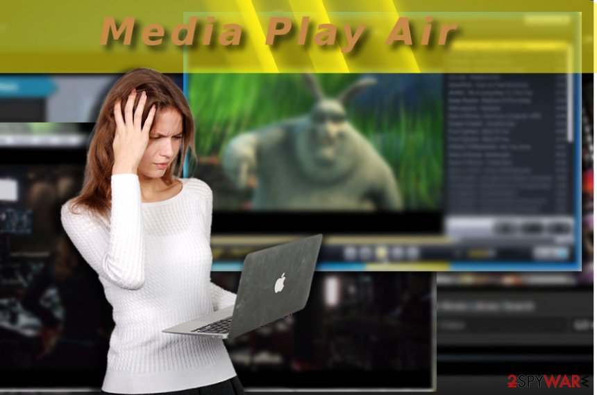 The picture illustrating Media Play Air app