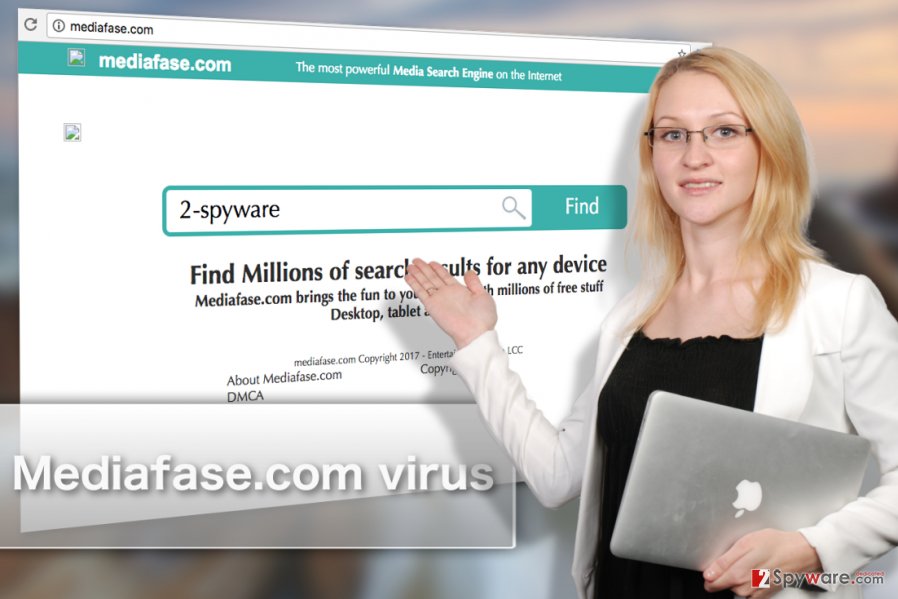 Image of Mediafase.com browser hijacker virus